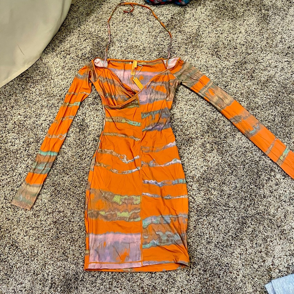 SKIMS Sheer Off- The- Shoulder Dress NWT